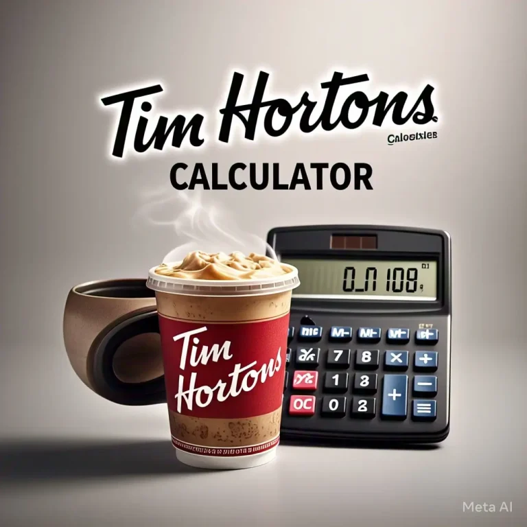 tim hortons calories calculator