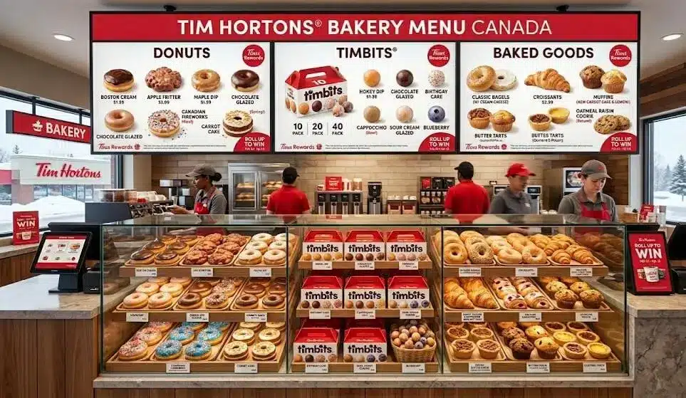 Tim Hortons Bakery Menu Canada